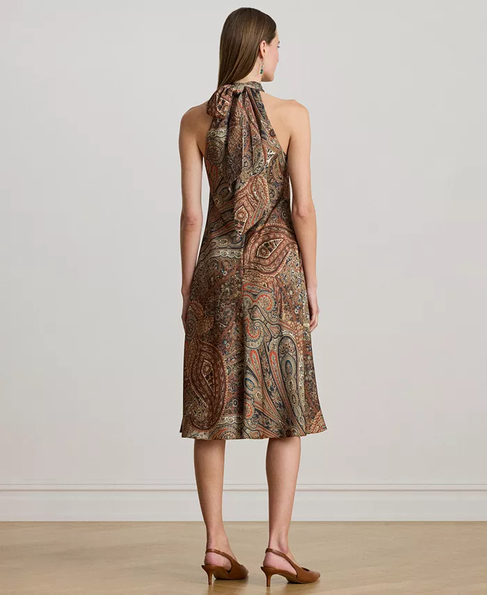 Women's Halter Cocktail Dress - thumbnail 3