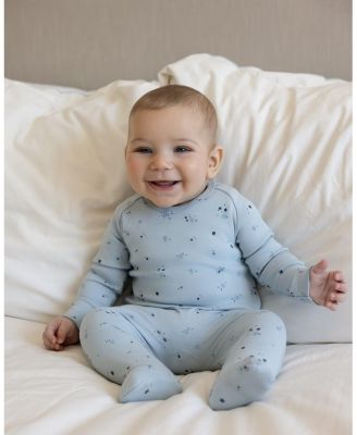 Baby Boys "My Brightest Star" 100% Cotton Knit Footie