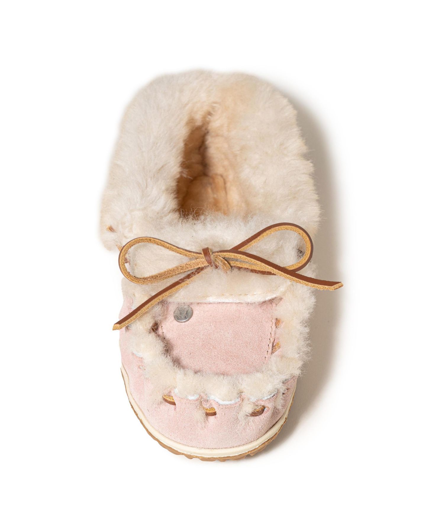 Женские тапочки Minnetonka Ultimate Sheepskin Slipper, цвет: Пудровый — фото 5