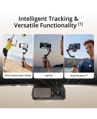 Osmo Mobile 7P Gimbal Stabilizer for iPhone, Android, Lighting, 3-Axis Phone Gimbal, Built-in Extension Rod & Tripod, 10hrs Use, Phone Charging +