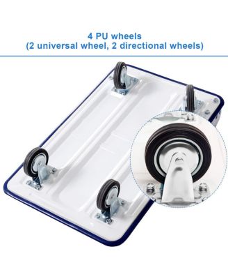 330lbs Platform Cart Dolly Foldable Push Hand Iron