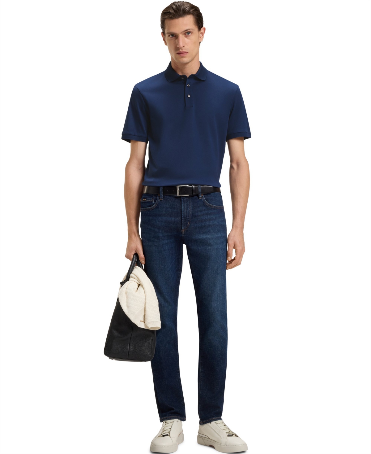 Boss by Hugo Men's Mercerized Cotton Regular-Fit Polo Shirt