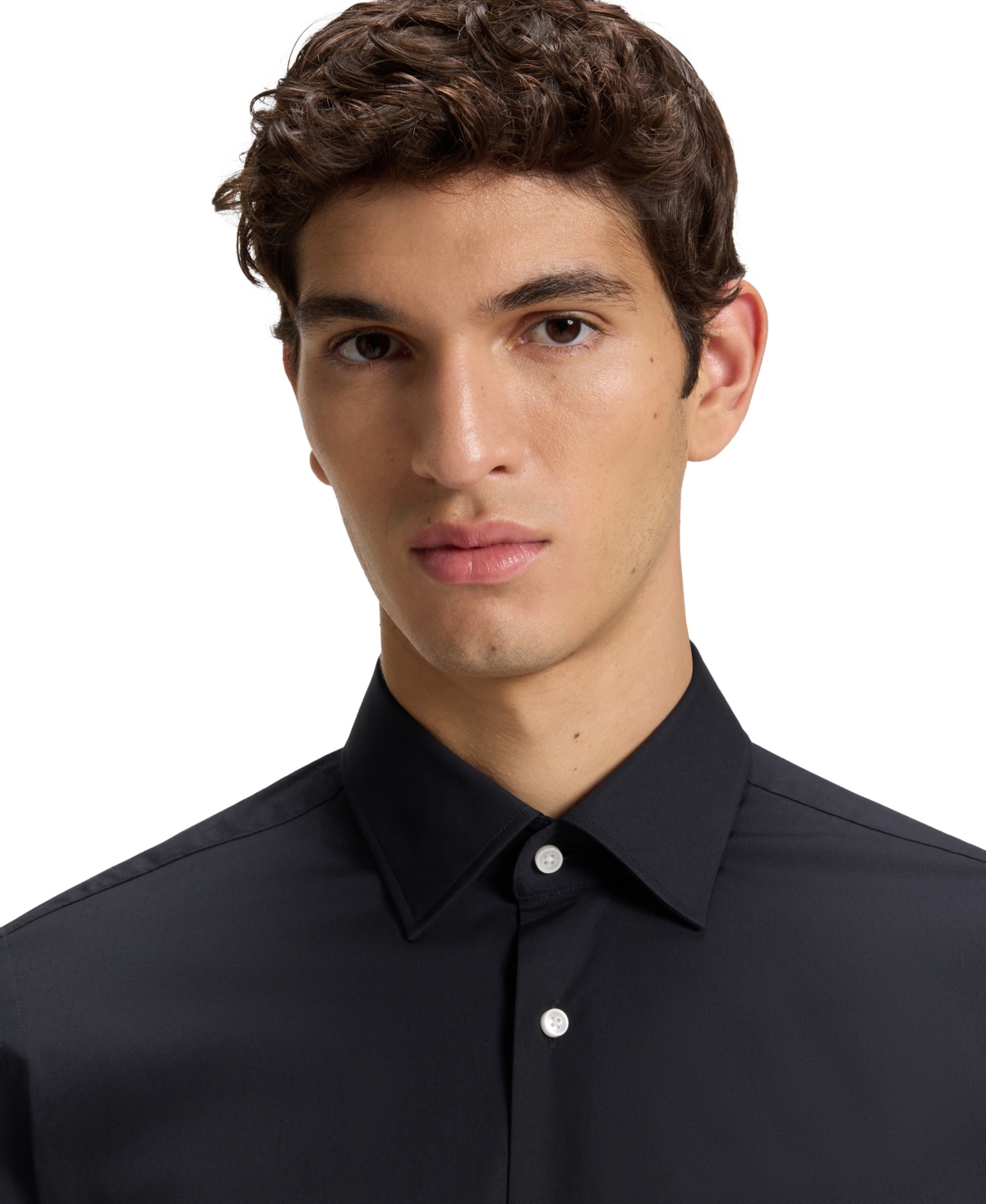 Boss by Hugo Men's Stretch-Cotton Poplin Regular-Fit Dress Shirt