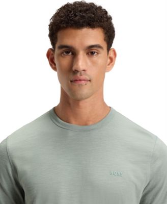 Men's Cotton Slub Logo Detail T-Shirt