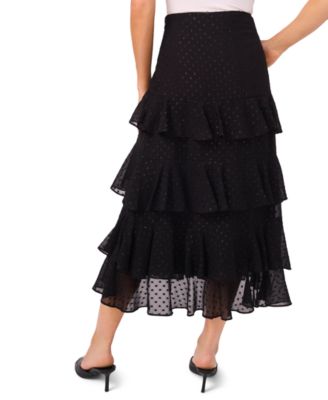 Women’s Tiered Ruffle Flounce Midi Skirt