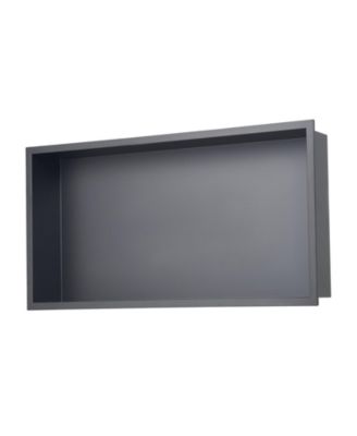 Recessed Shower Shelf in Stainless Steel for Wall-Mounted Organization