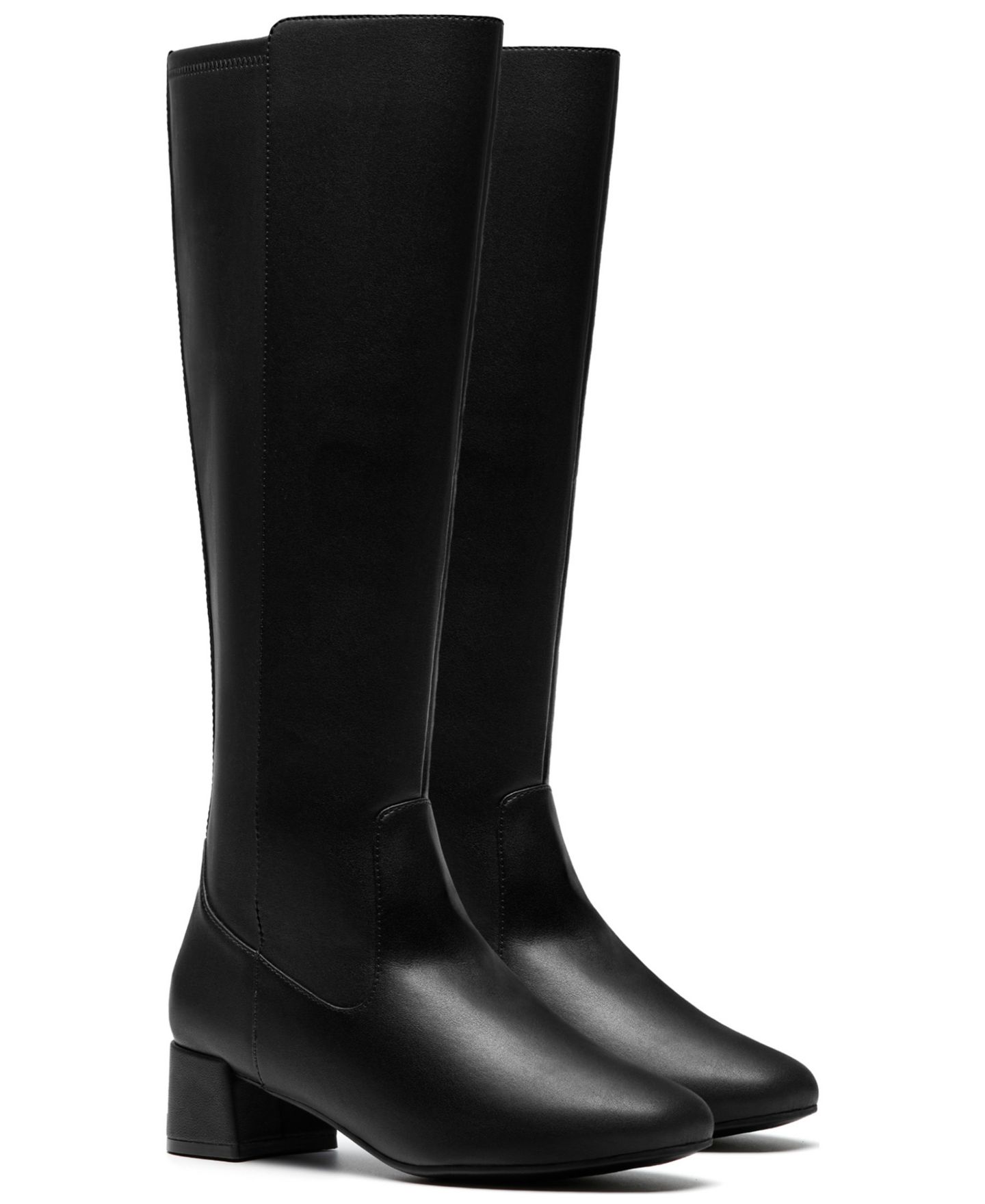 Женские ботинки Clarks Collection Iridessa Glow Block Heel, цвет: Чёрный кожаный — фото 1