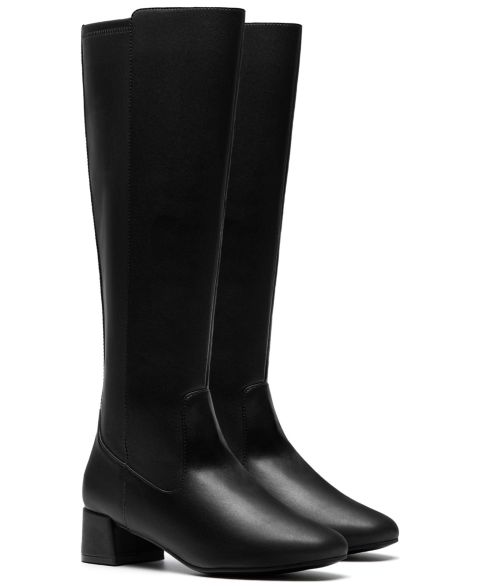 Женские ботинки Clarks Collection Iridessa Glow Block Heel, цвет: Чёрный кожаный