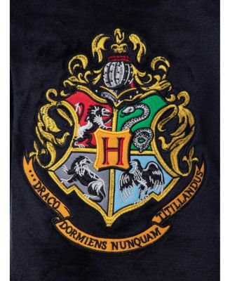 Girls Hogwarts Houses Crest Long-Sleeve Fleece Pajama Nightgown - All Houses