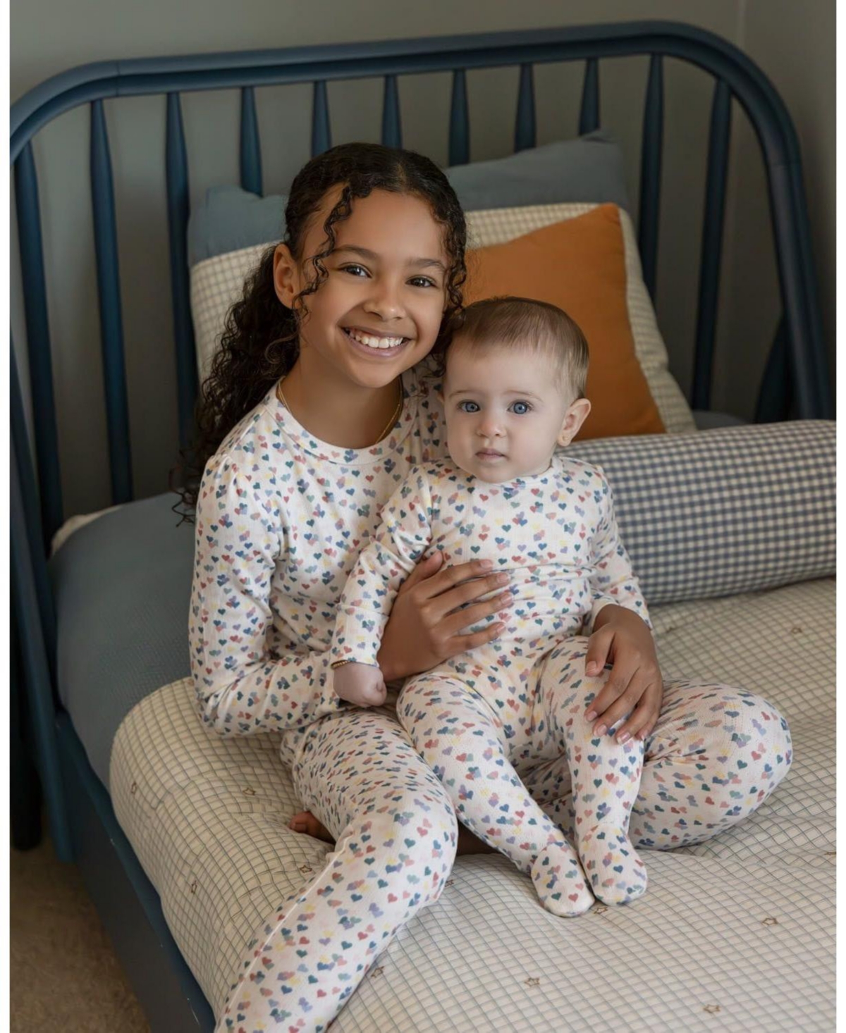 MeMoi Baby and Toddler Girls "Candied Hearts" Pointelle Footie