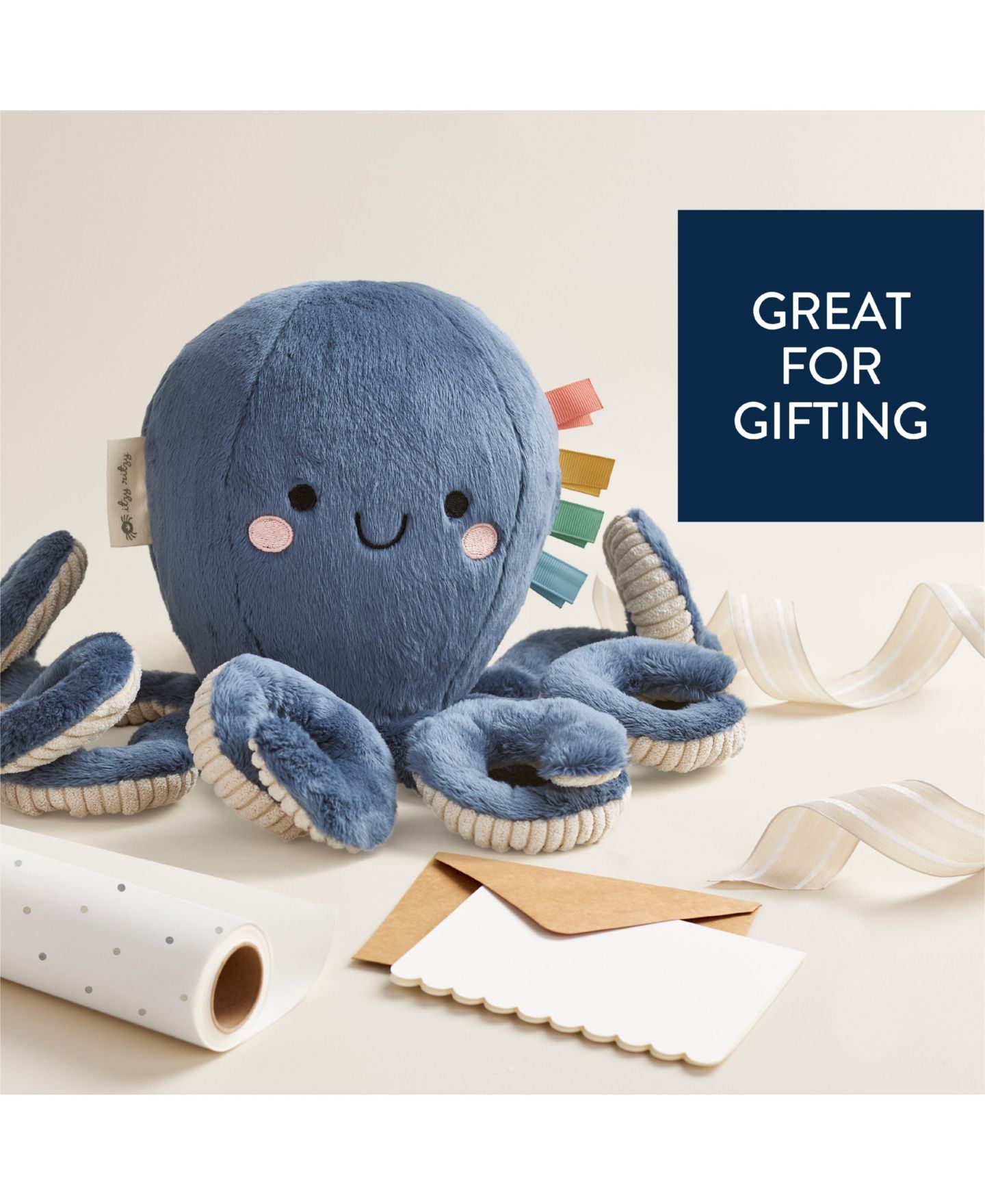 Детские мягкие игрушки Itzy Ritzy Baby SweetieSnuggles Octopus, цвет: Синий — фото 2