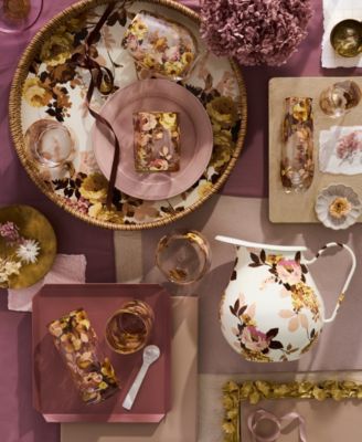 Wild Rose Highball Glasses, Set of 4