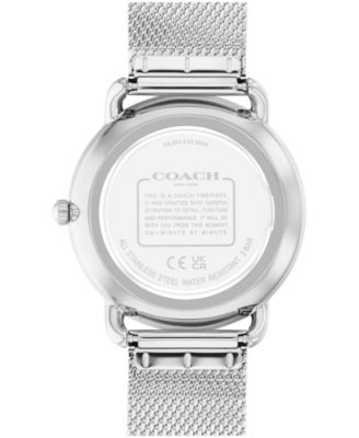 Women's Elliot Silver Tone Stainless Steel Mesh Bracelet Watch, 36mm