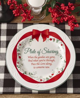 Red Ribbon Sharing Plate