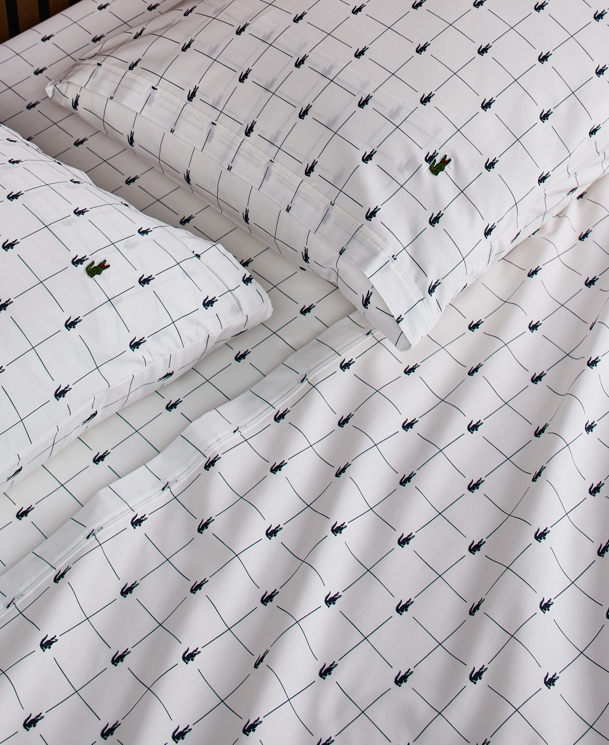 Lacoste Slice 200-Thread Count Cotton -Pc. Sheet Set