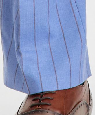 Men's Classic-Fit Blue Stripe Suit Separates Pants