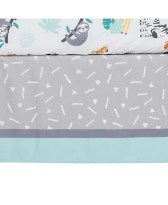 Baby Mighty Jungle Animals 3-Piece Nursery Crib Bedding Set