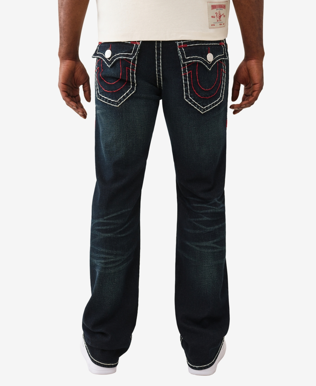 True Religion Men's Billy Super T Flap Bootcut Jeans