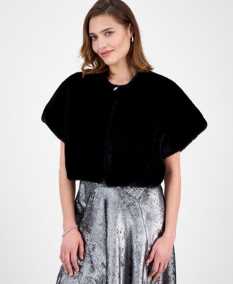 Robbie Bee - Women's Faux Fur Caplet