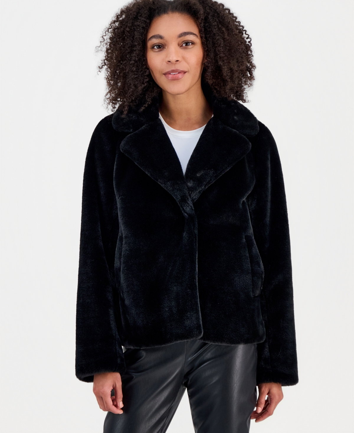 Bcx Juniors' Faux-Fur Blazer