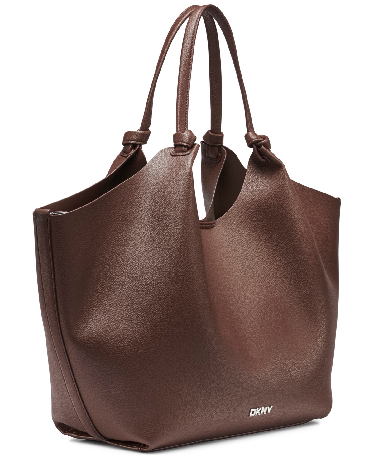 Dkny Paula Commuter Medium Sleek Tote In Brown