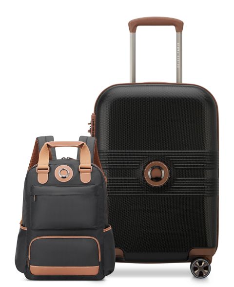 Сумки Delsey Paris Flânerie 2-Pc. Backpack and Luggage Set, цвет: Чёрный коричневый