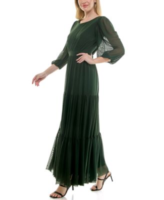 Women's Scoop Neck Tiered A-Line Dress