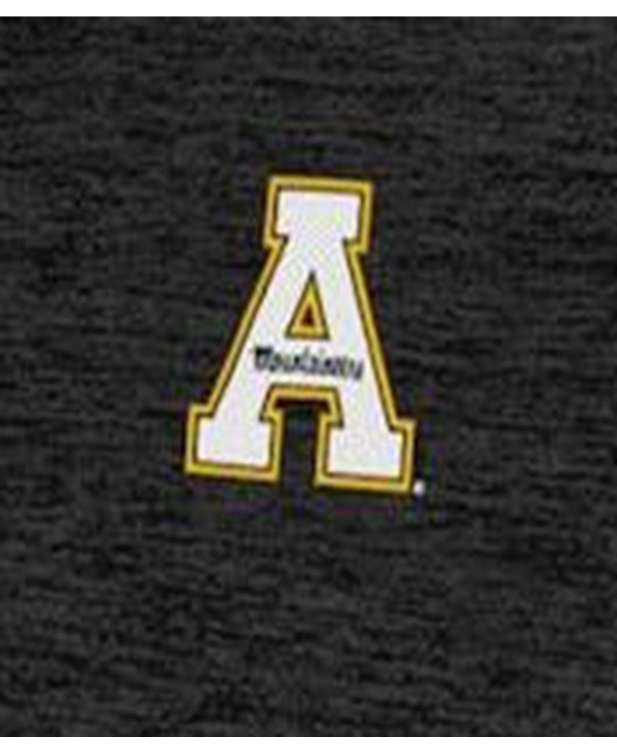 Colosseum Men's Black Appalachian State Mountaineers Down Swing Polo In Black