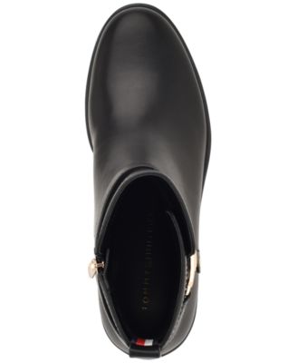 Women's Ivaide Logo Strap Block Heel Booties