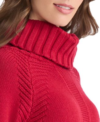 Women's Raglan Sleeve Funnel Neck Sweater