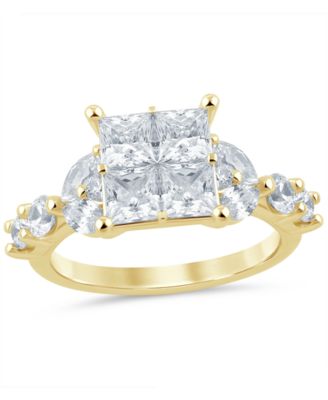Macy's - Diamond Engagement Ring (3 ct. t.w.) in 14k Yellow Gold