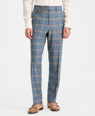 Men's Classic-Fit Plaid Suit Separate Pants