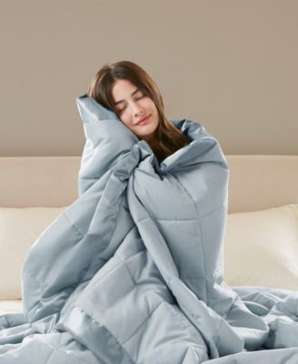 Windom Lightweight Down Alternative Satin Trim Blanket, Twin