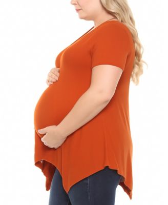 Plus Size Shirred Maternity Top