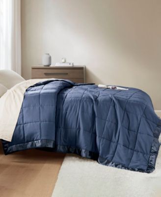 Windom Lightweight Down Alternative Satin Trim Blanket, Twin