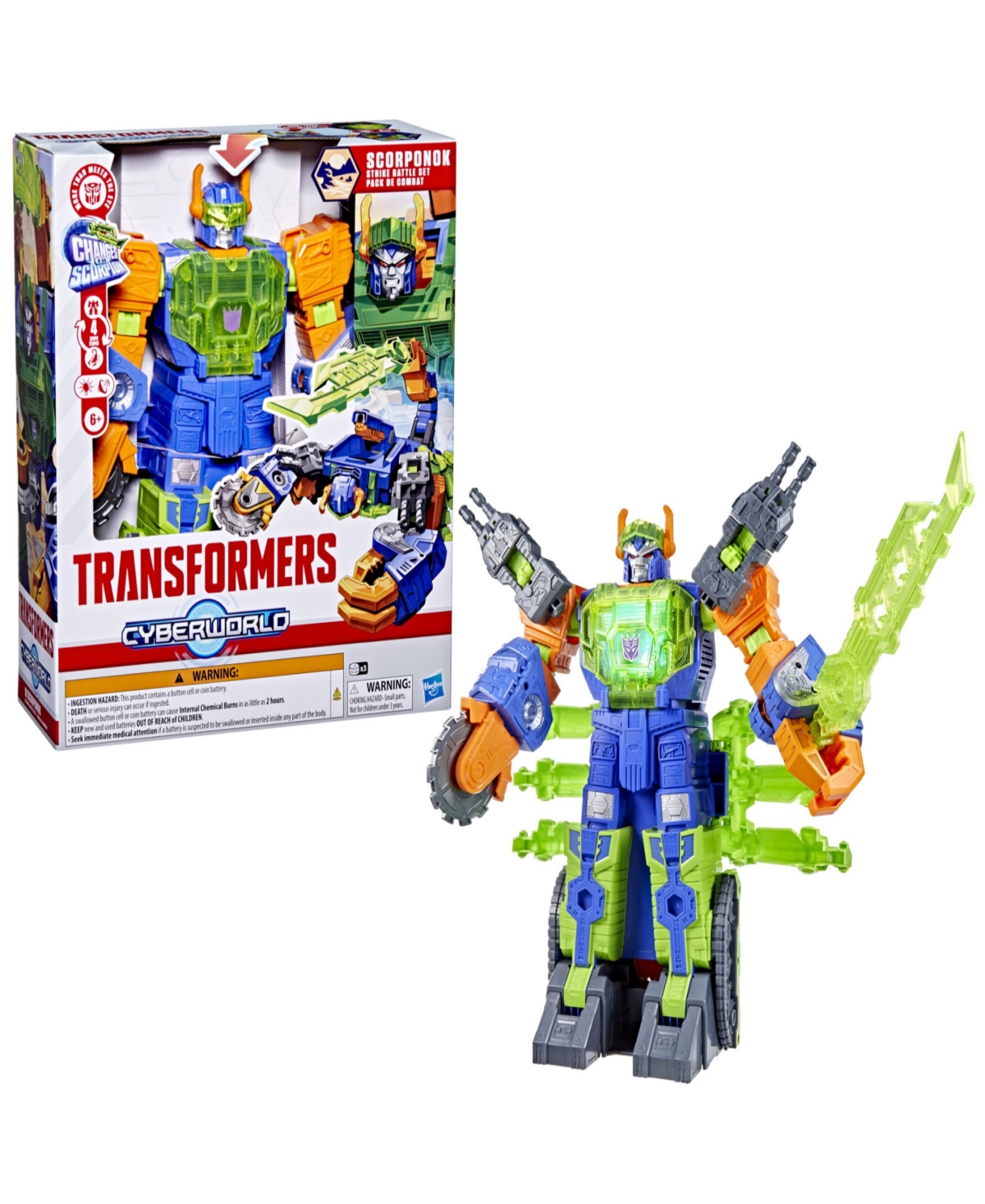 Transformers Cyberworld Scorponok Strike Battle Set In Multi