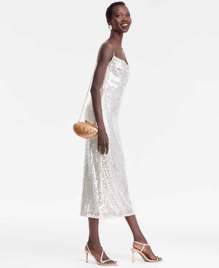 Women's Sleeveless Sequin Dress - thumbnail 4