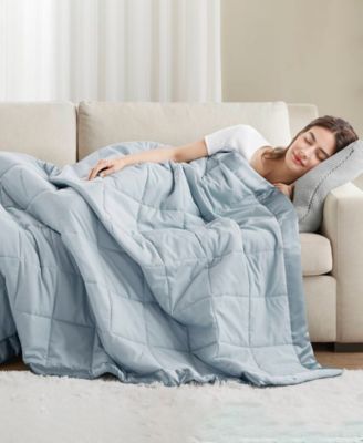 Windom Lightweight Down Alternative Satin Trim Blanket, Full/Queen