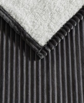Mountain Valley Ribbed Plush Heated Throw, 70" x 50"