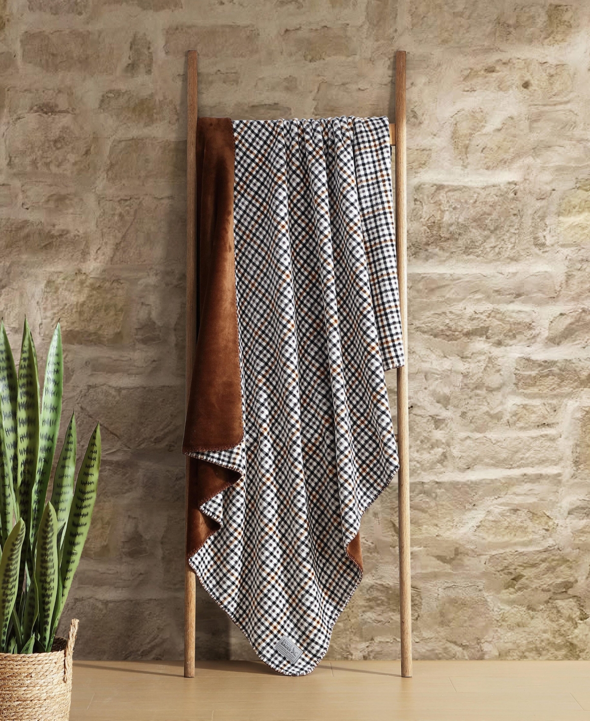 Eddie Bauer Printed Lush Flannel Throw, 70" x 60"
