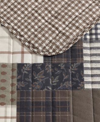 Antique Cotton Reversible 3-Pc. Quilt Set, Full/Queen