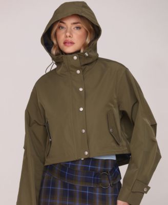 Women's Cropped Oversized Anorak Jacket
