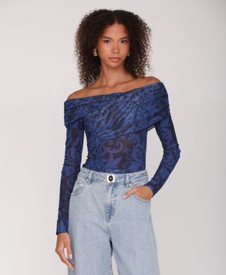 Women's Off-The-Shoulder Bodysuit Top