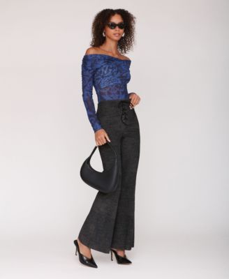 Women's Lace-Up Flare Pants