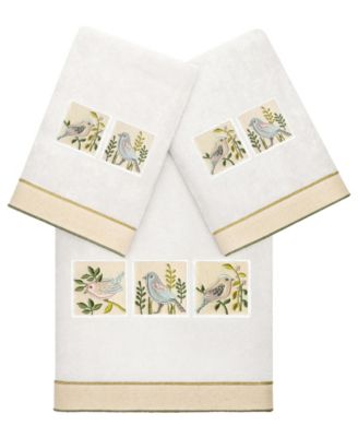 Cotton Belinda Embellished 3-Pc. Towel Set