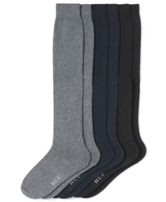 Women's Flat Knit Knee High Socks 3 Pair Pack