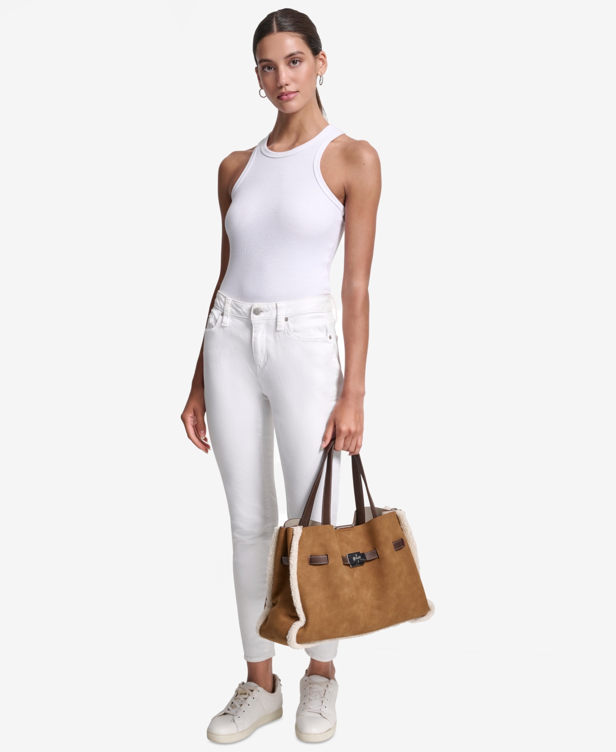 Dkny Women's Bryar Large Satchel Bag In Brown