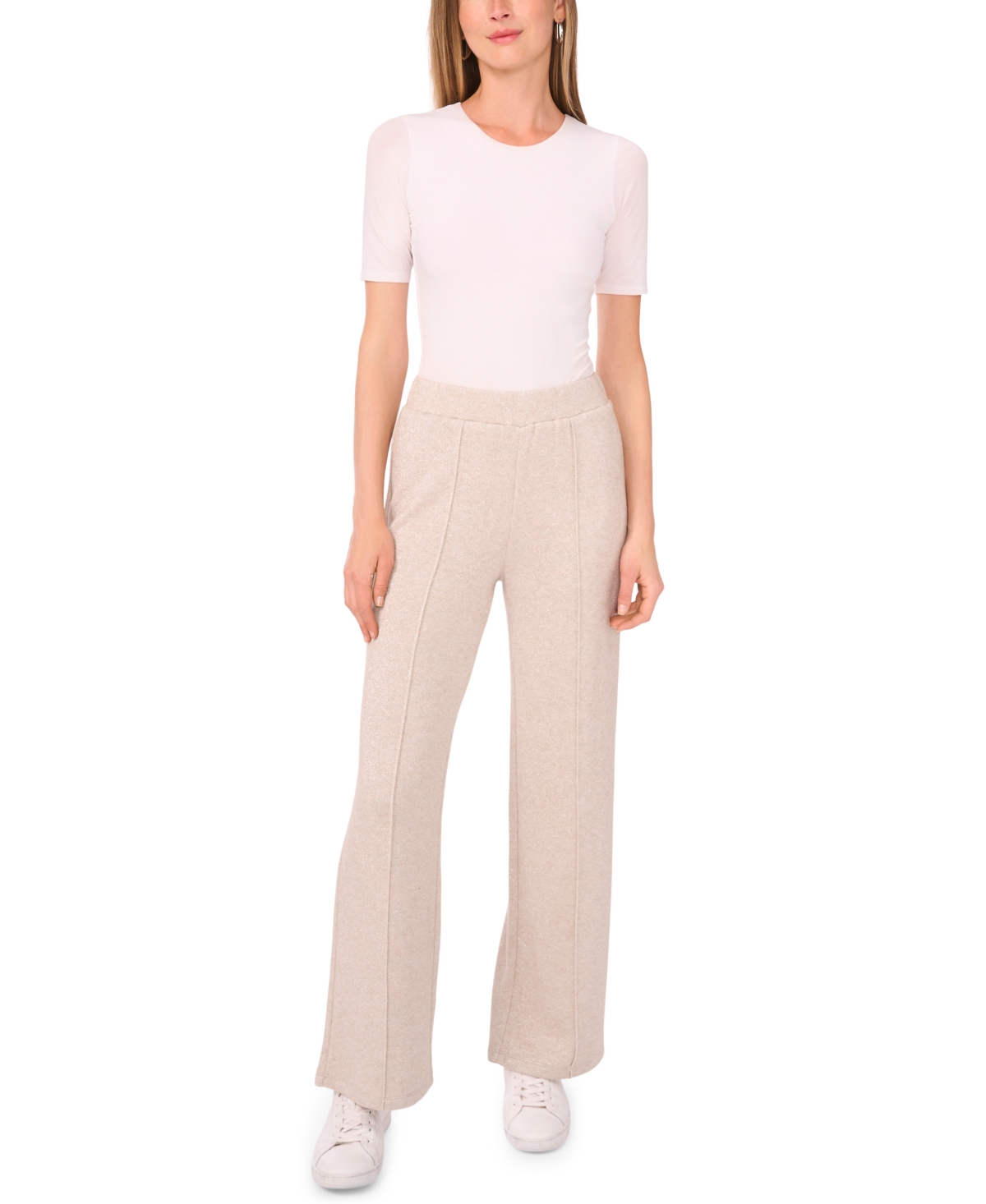 Vince Camuto Women's Center Front Pleated Wide Leg Pants