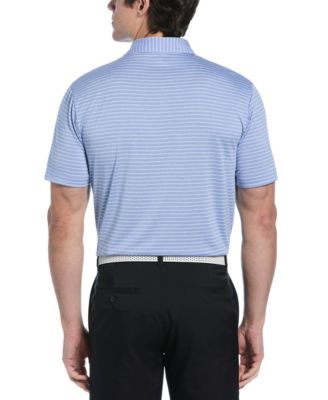 Men's Heathered Stripe Golf Polo Shirt