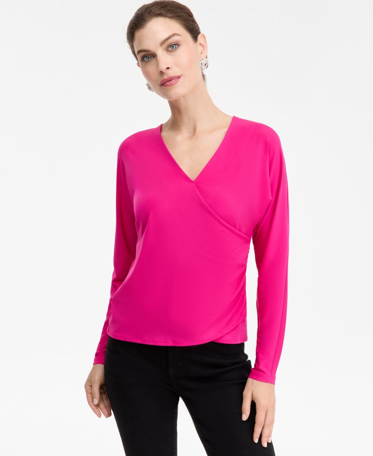 I.n.c. International Concepts Women's Dolman-Sleeve Top